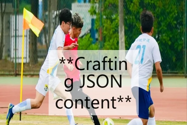 **Crafting JSON content**